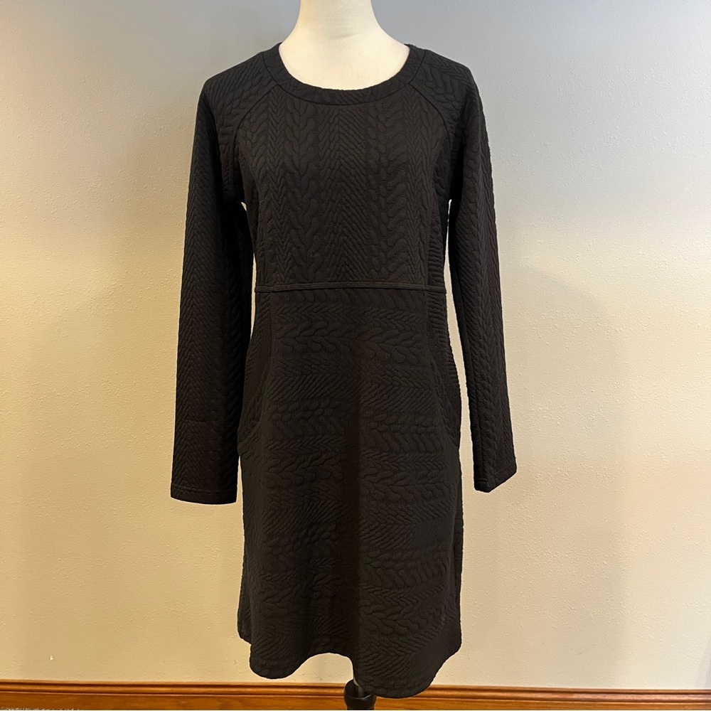 Prana Black long sleeve casual stretchy Dress size medium
